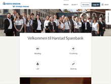 Tablet Screenshot of harstad-sparebank.no